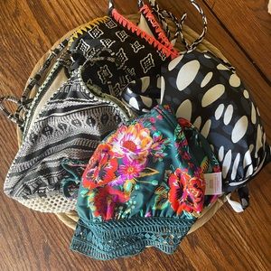 EUC 4 assorted Bikini tops